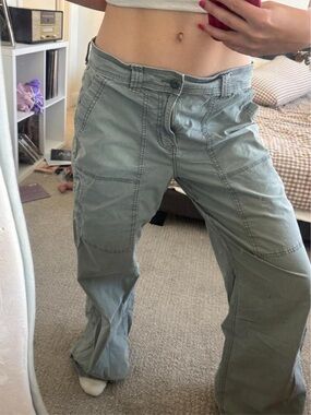 Y2K American eagle cargo flare pants!!